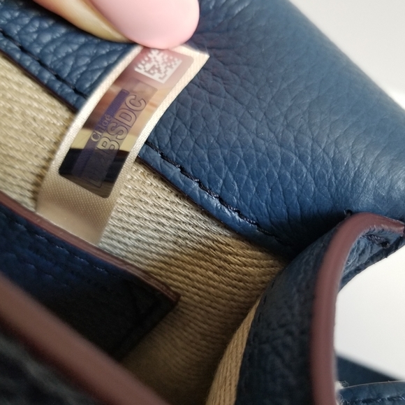 Chloé Small Marcie Saddle Leather Crossbody Bag Blue - Picture 6 of 7